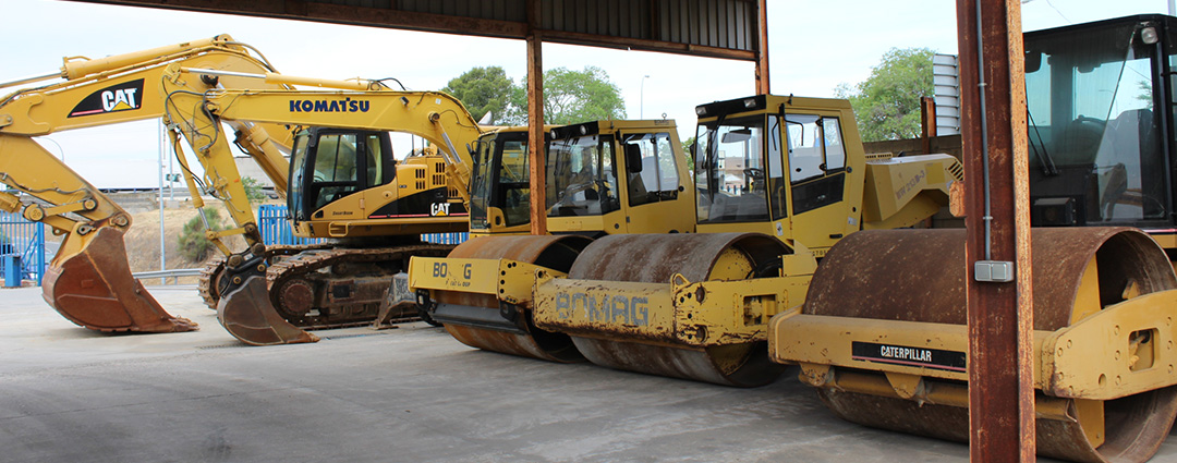 compactors and excavators