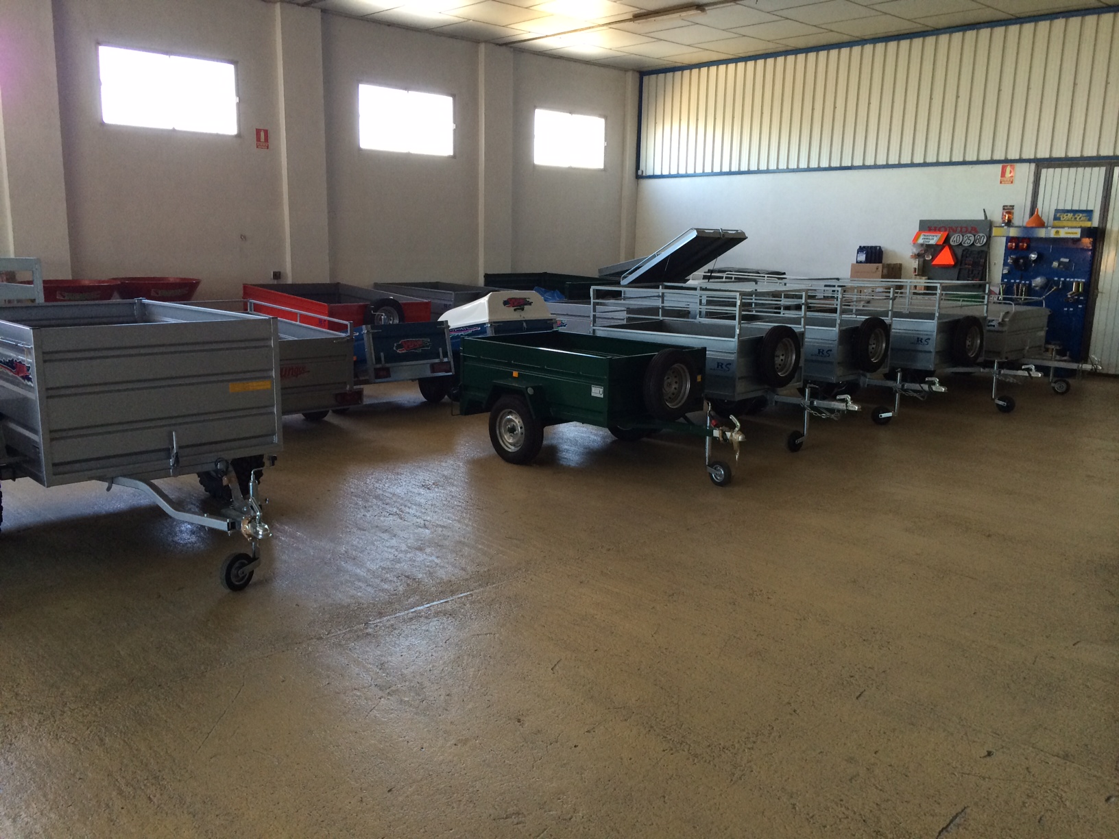 Trailer with Rails